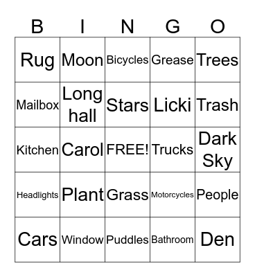 Gale Crescent  Bingo Card