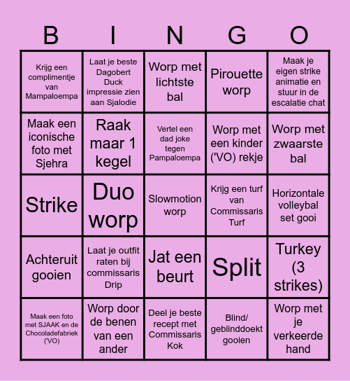 SJAAK Bingo Card