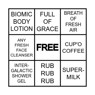 LUSH BINGO Card