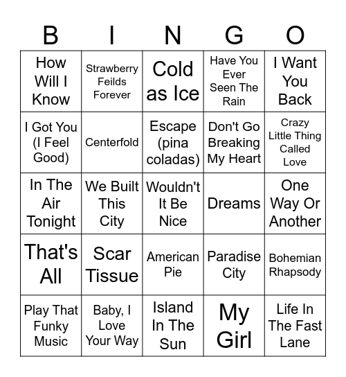 Bingo Card