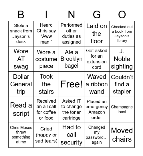 Alliance Education Wk 5/6 Bingo Card