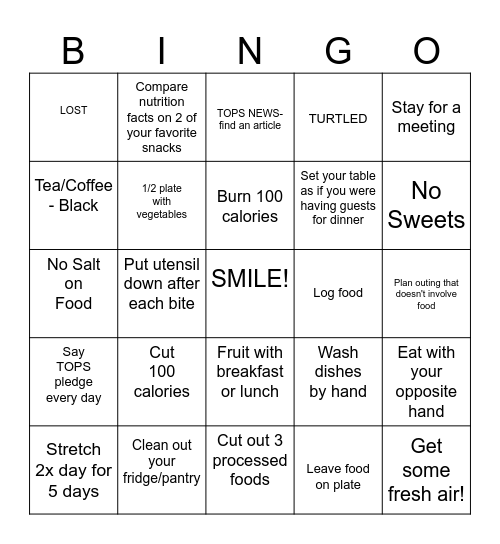 BINGO NS5273 Week 2 Bingo Card