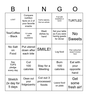 BINGO NS5273 Week 2 Bingo Card