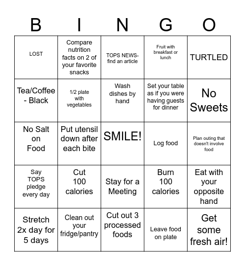 BINGO NS5273 Week 2 Bingo Card