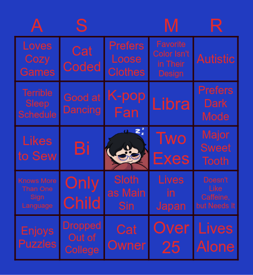 CHIN-MAE BINGO Card