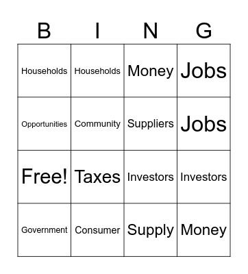 Socioeconomic Impact of a Business Bingo Card
