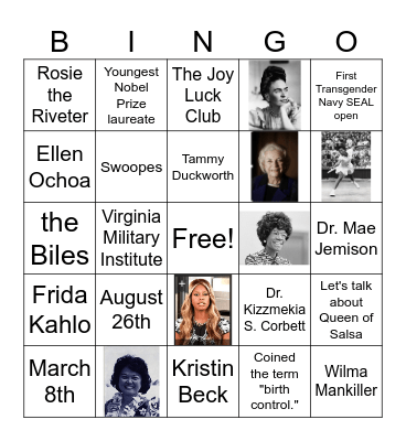 Diversity Bingo - Women Bingo Card