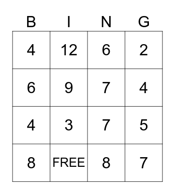 BINGO FOR BOOKS - DIVISION ROUND Bingo Card
