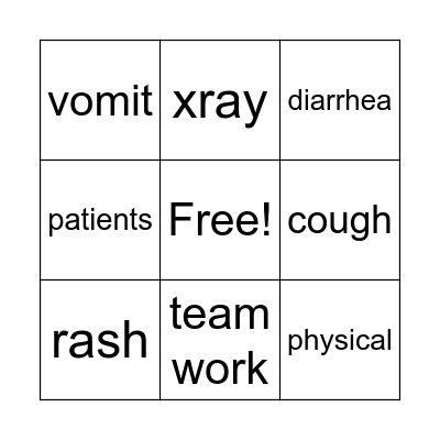 Work Bingo Card
