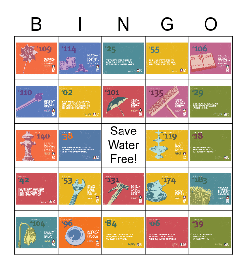 Saving Water Bingo Card