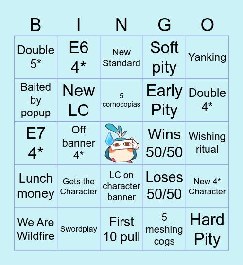 HSR Bingo Card