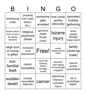 REMBUSCH Bingo Card