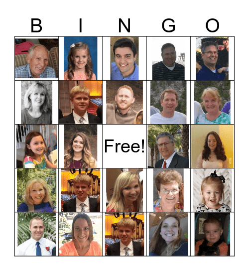Grandma G's 80th B-Day Bingo Card