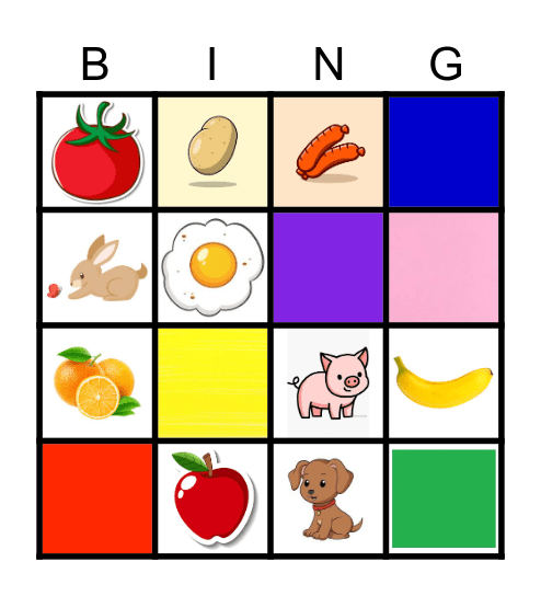 Summary Bingo Card