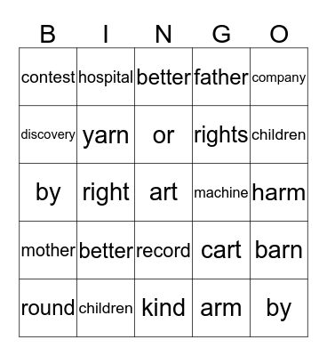 Week 27 Bingo Card