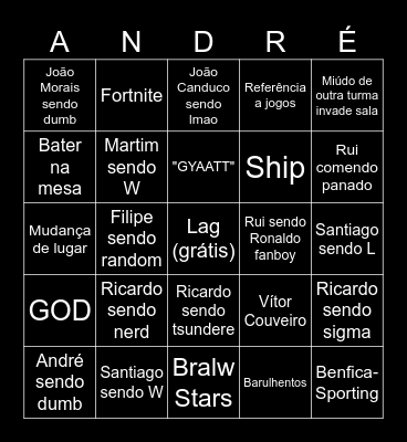 Turma Bingo Card