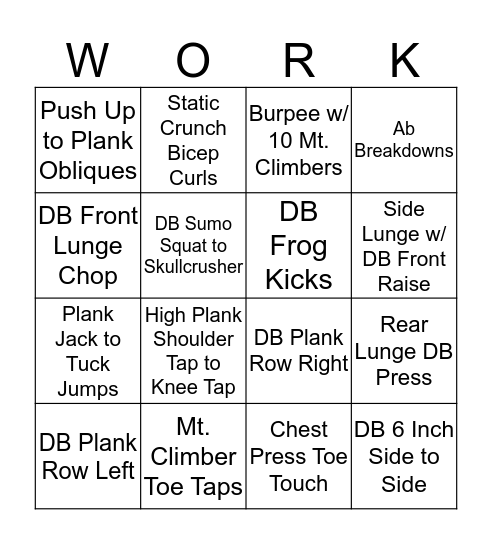 Bootcamp Bingo Card