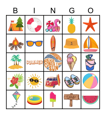 Kick Off to Summer BINGO Card