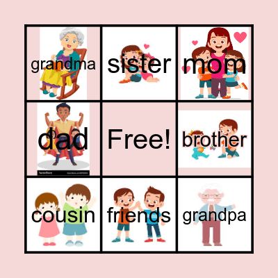 family Bingo Card