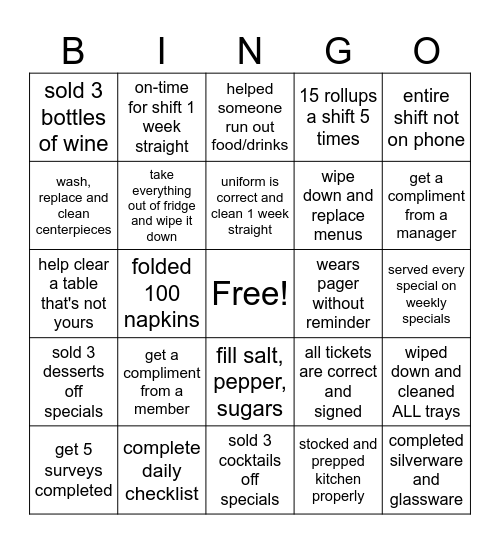 HWCC Server BINGO Card