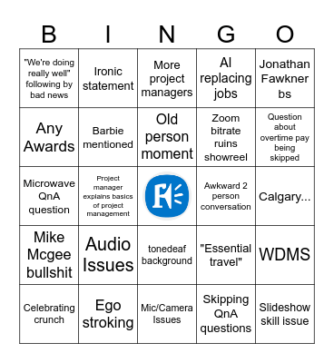 Town Hall Bingo Card