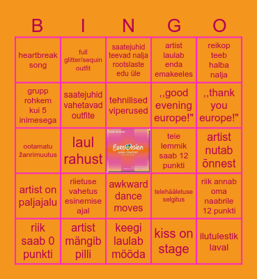 EUROBINGO 2024 Bingo Card