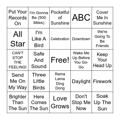 Round 3 & 4 - Can't Help But Smile Bingo Card