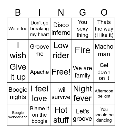 Game 2-9/25 Bingo Card