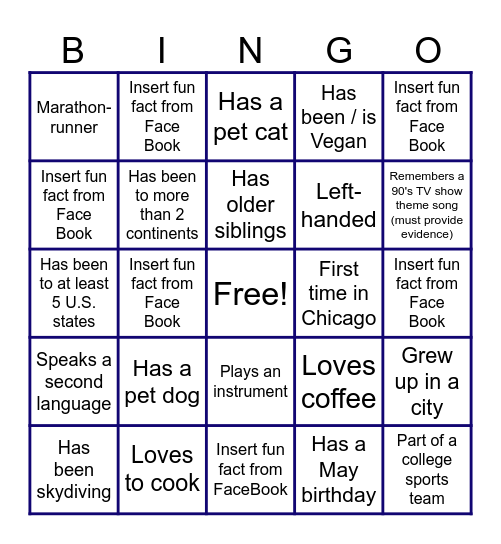 Icebreaker BINGO Card