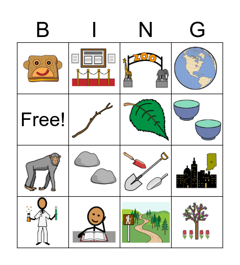 Words of the Week Bingo Card