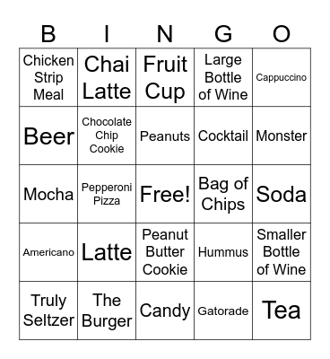 Hyatt Bingo Card