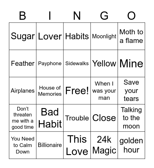 Mothers Day Bingo #1 Bingo Card