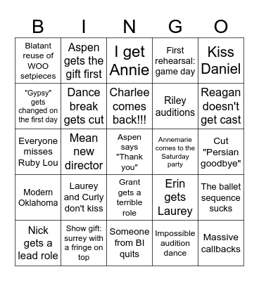 Oklahoma Bingo Card