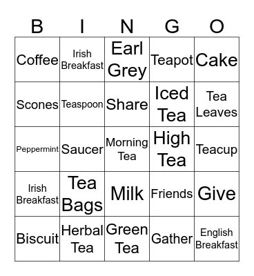 Prossy's Biggest Morning Tea Bingo Card