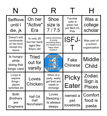 Meet Me Bingo Card