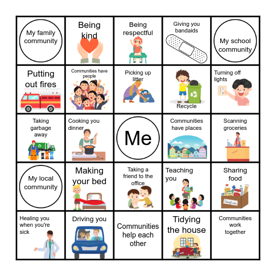 COMMUNITY BINGO Card