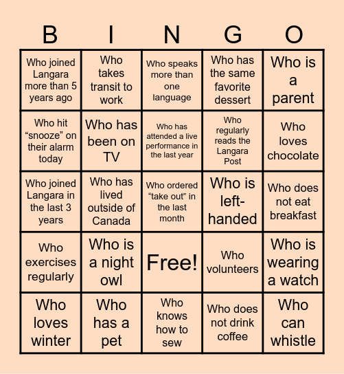 Bingo Card