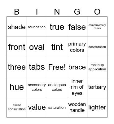 Ch. 12 Bingo Card