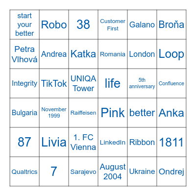 Brand & Comm Bingo Card