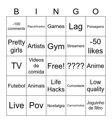 Tikoteko Bingo Card