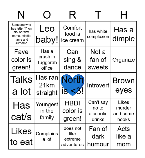 Mich Bingo Card