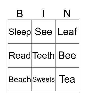 Bees Bingo Card