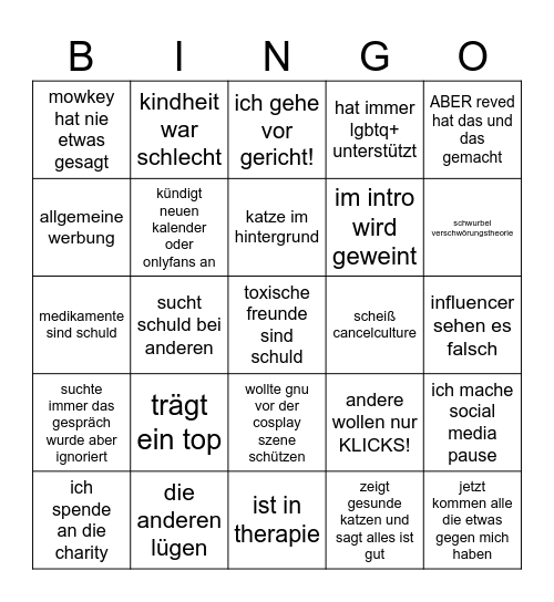 Bingo 2 Bingo Card