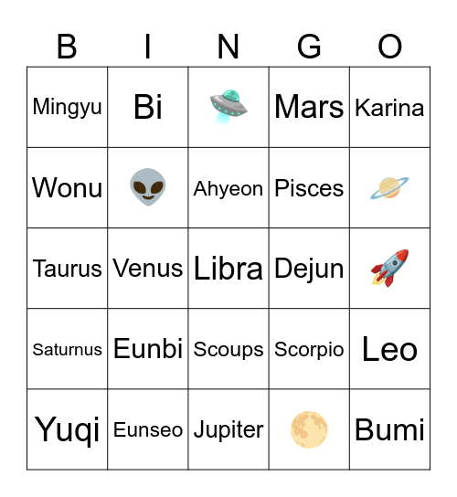 Bingo with Kak Jace Bingo Card