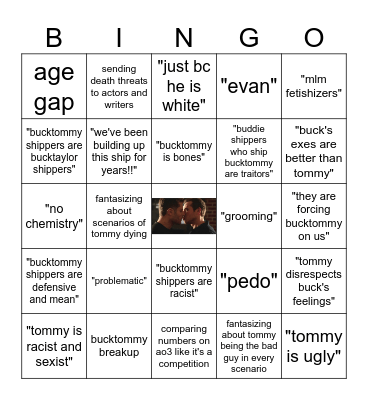 toxic buddie stan Bingo Card