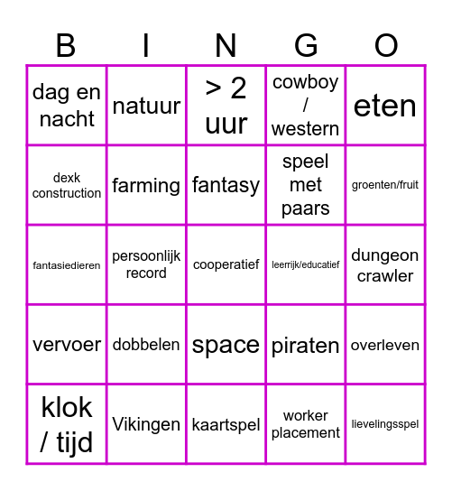 FB Solo Bingo Maart Bingo Card