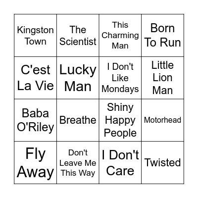 CONNECTION Bingo Card