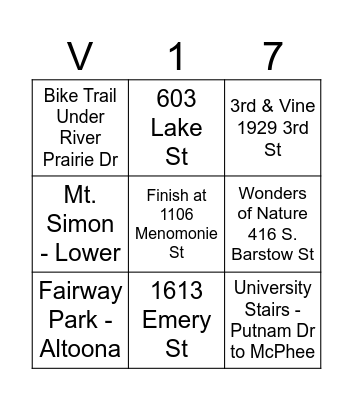 VC 2024 Bingo Card