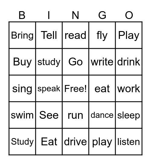 Review Bingo Card