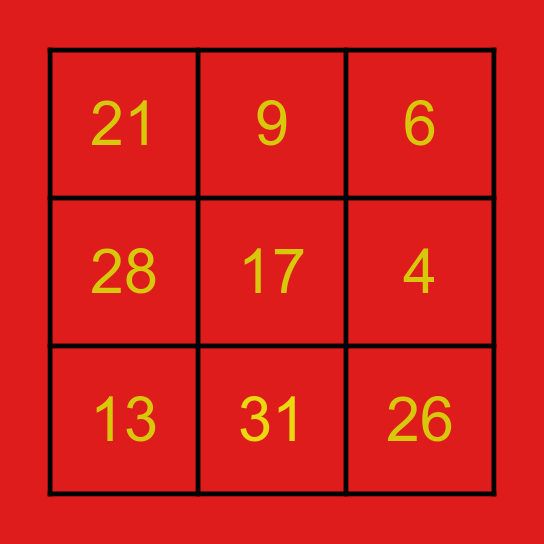 Lass uns ein Spiel spielen! Bingo Card